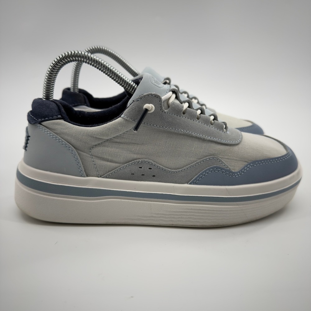 Hey Dude Hudson Lift Pastel Grey Blue Platform Sneakers Womens 8
